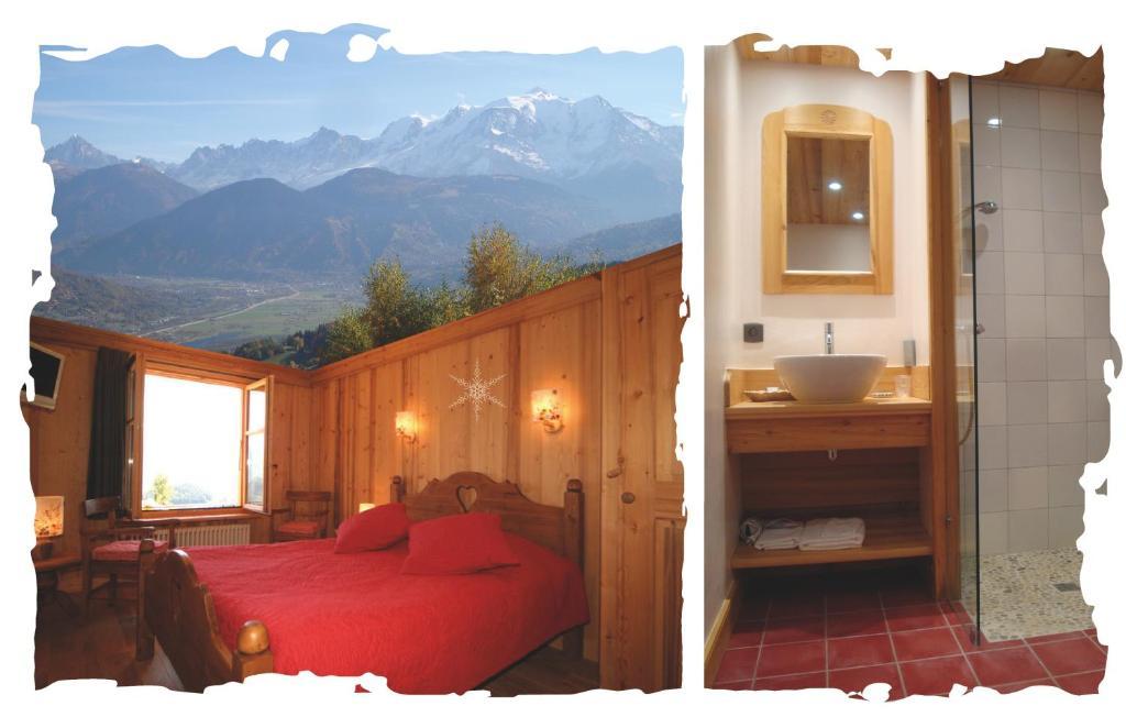 La Joubarbe Au Balcon Du Mont-Blanc Villa Sallanches Rom bilde